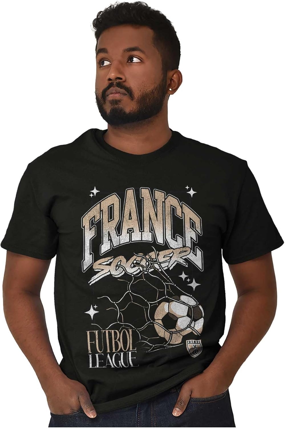 image:imageFrance Futbol League Soccer Goal Graphic T Shirt Men or WomenBlack