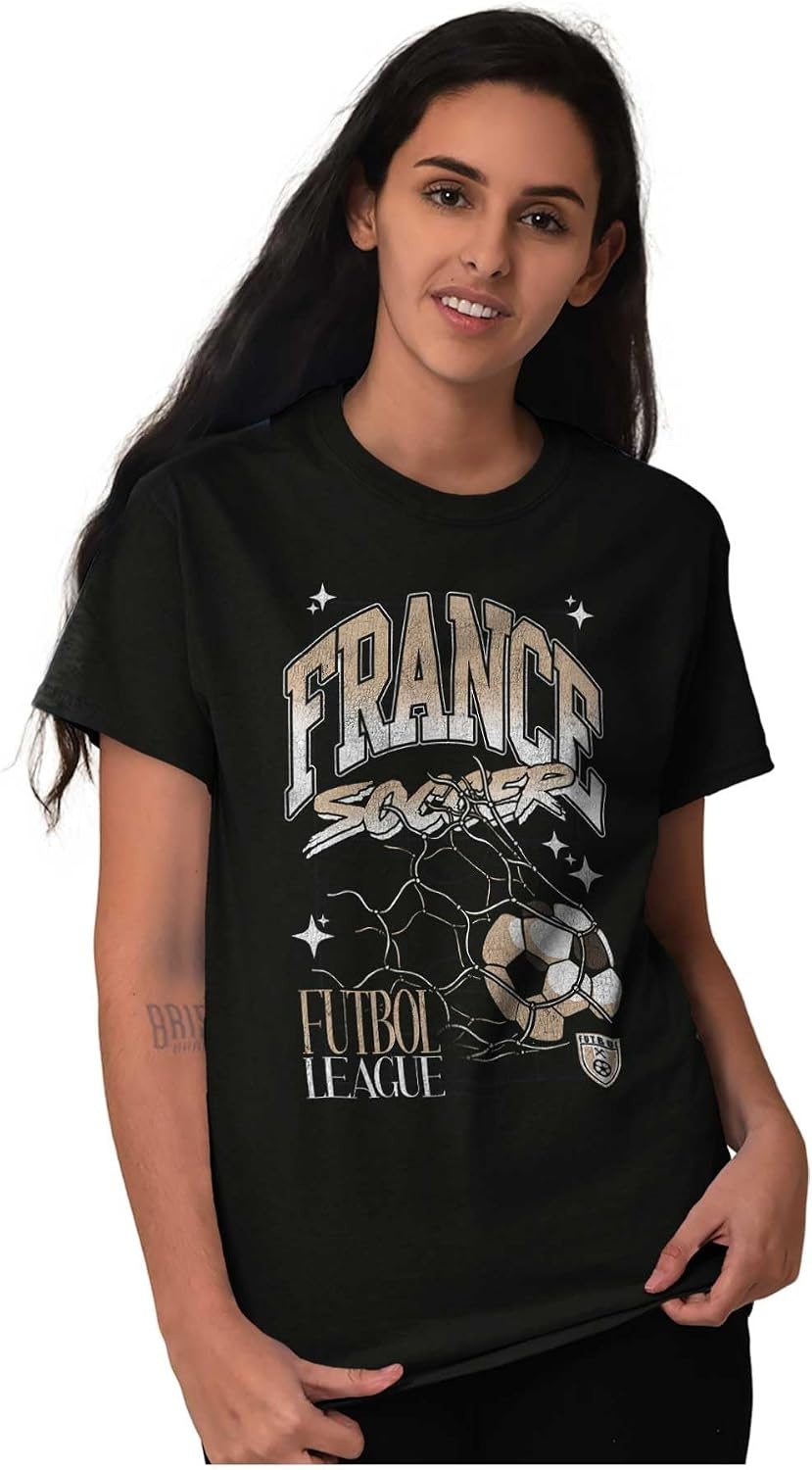 image:imageFrance Futbol League Soccer Goal Graphic T Shirt Men or WomenBlack