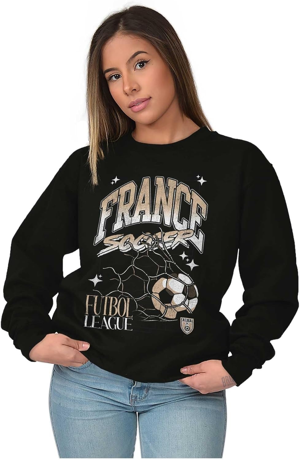 image:imageFrance Futbol League Soccer Goal Sweatshirt for Men or WomenBlack