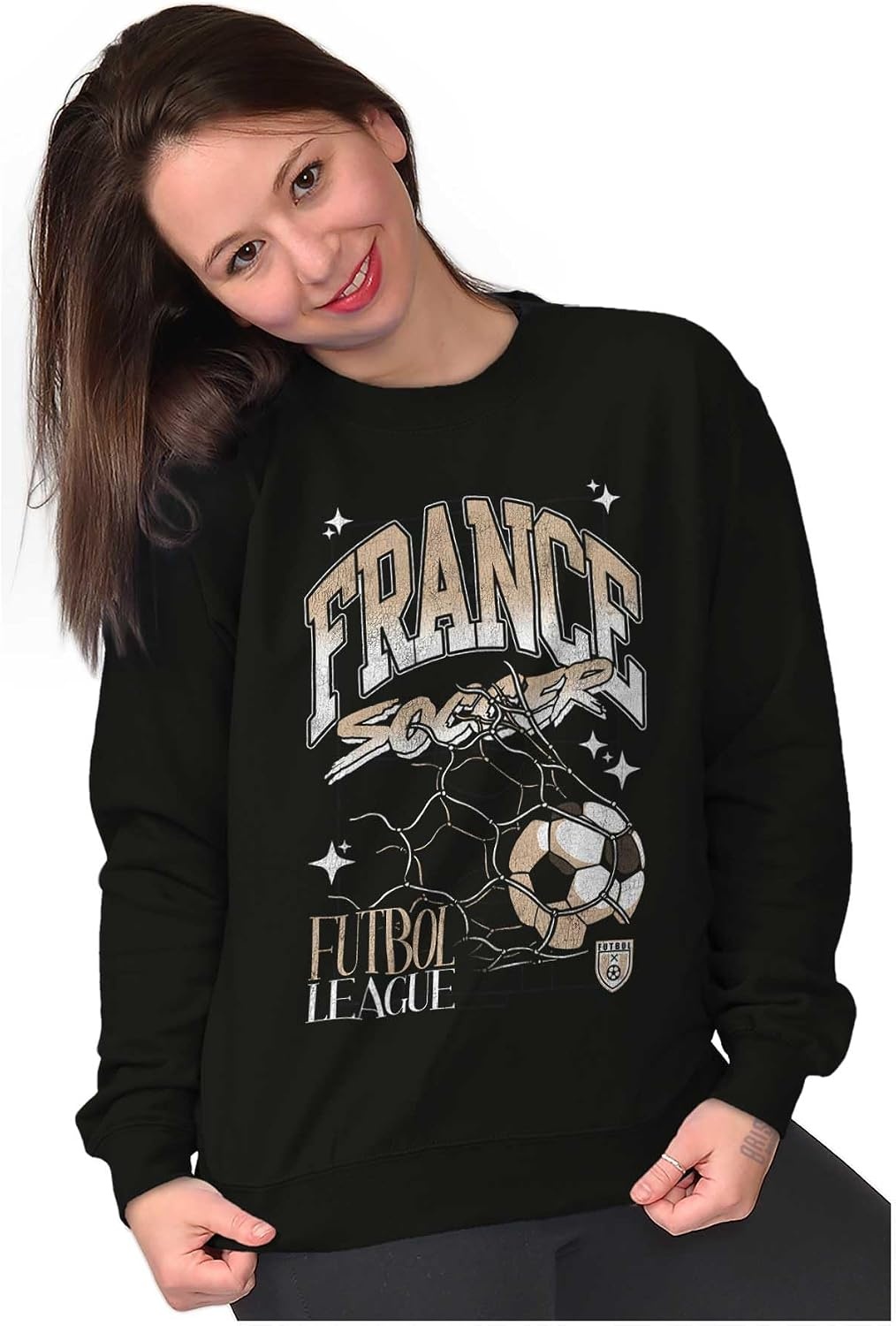 image:imageFrance Futbol League Soccer Goal Sweatshirt for Men or WomenBlack