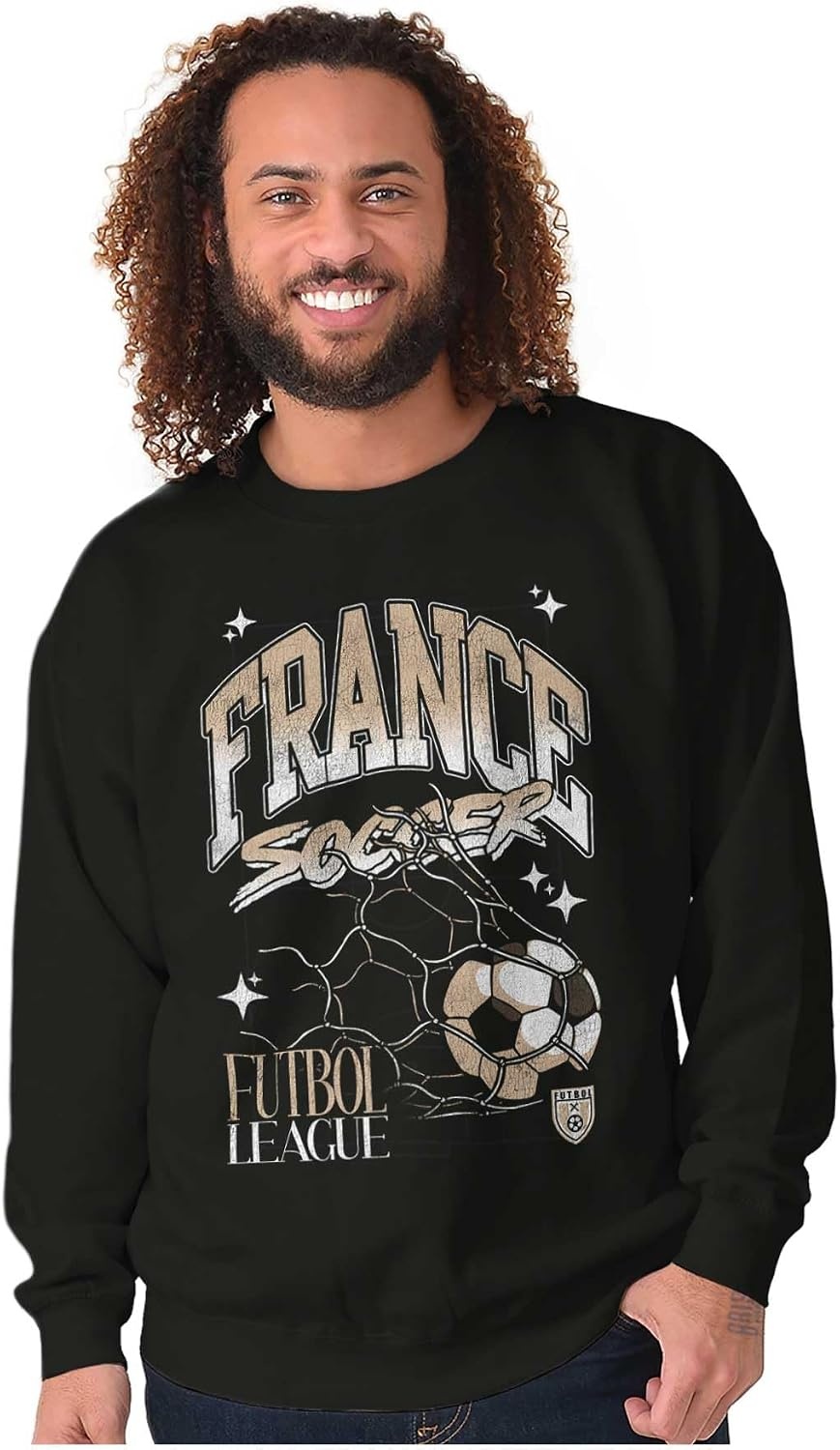 image:imageFrance Futbol League Soccer Goal Sweatshirt for Men or WomenBlack