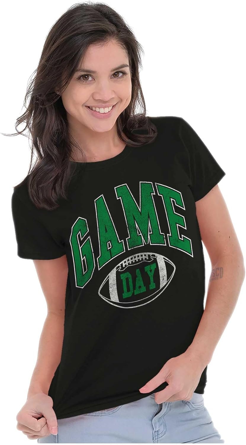 image:imageGame Day Football Tailgate Sports Fan Womens Slim Fit Graphic TeeBlack