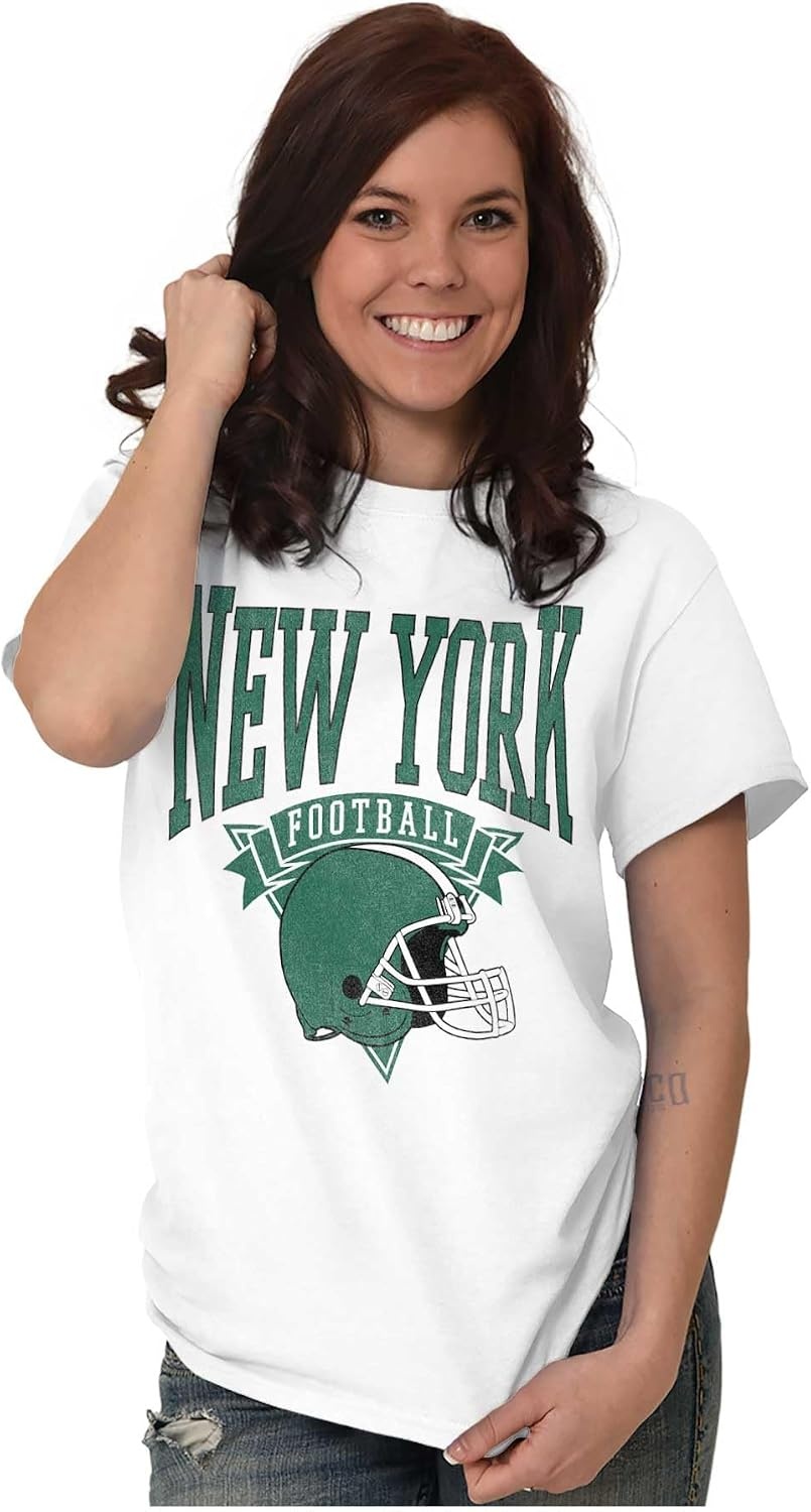 image:imageHometown Football Team Fan Helmet Graphic T Shirt Men or WomenWhite New York