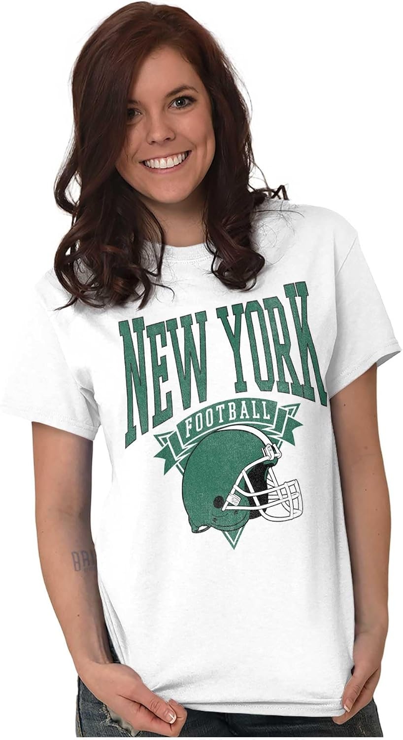 image:imageHometown Football Team Fan Helmet Graphic T Shirt Men or WomenWhite New York