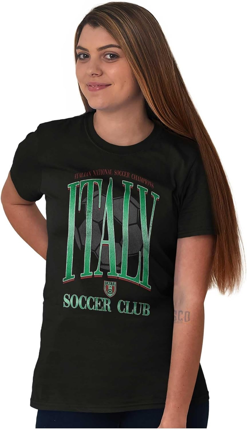 image:imageItaly National Soccer Club Futbol Graphic T Shirt Men or WomenBlack