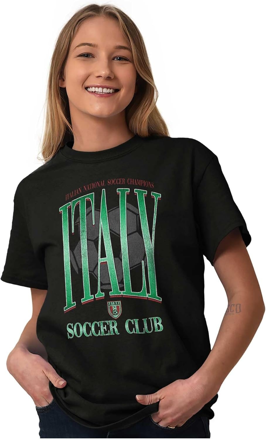 image:imageItaly National Soccer Club Futbol Graphic T Shirt Men or WomenBlack