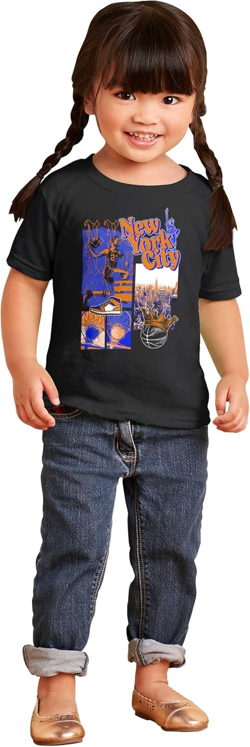 image:imageNew York Basketball Game NYC Graffiti Toddler Baby Graphic T ShirtBlack