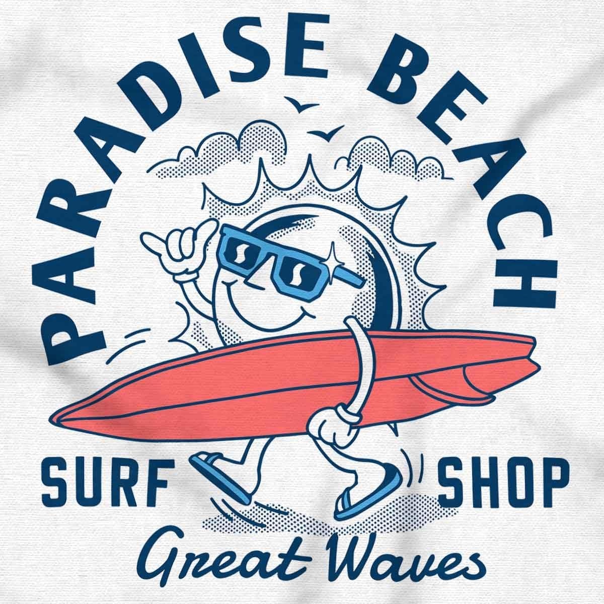 image:imageParadise Beach Great Waves Surf Sun Sweatshirt for Men or WomenWhite