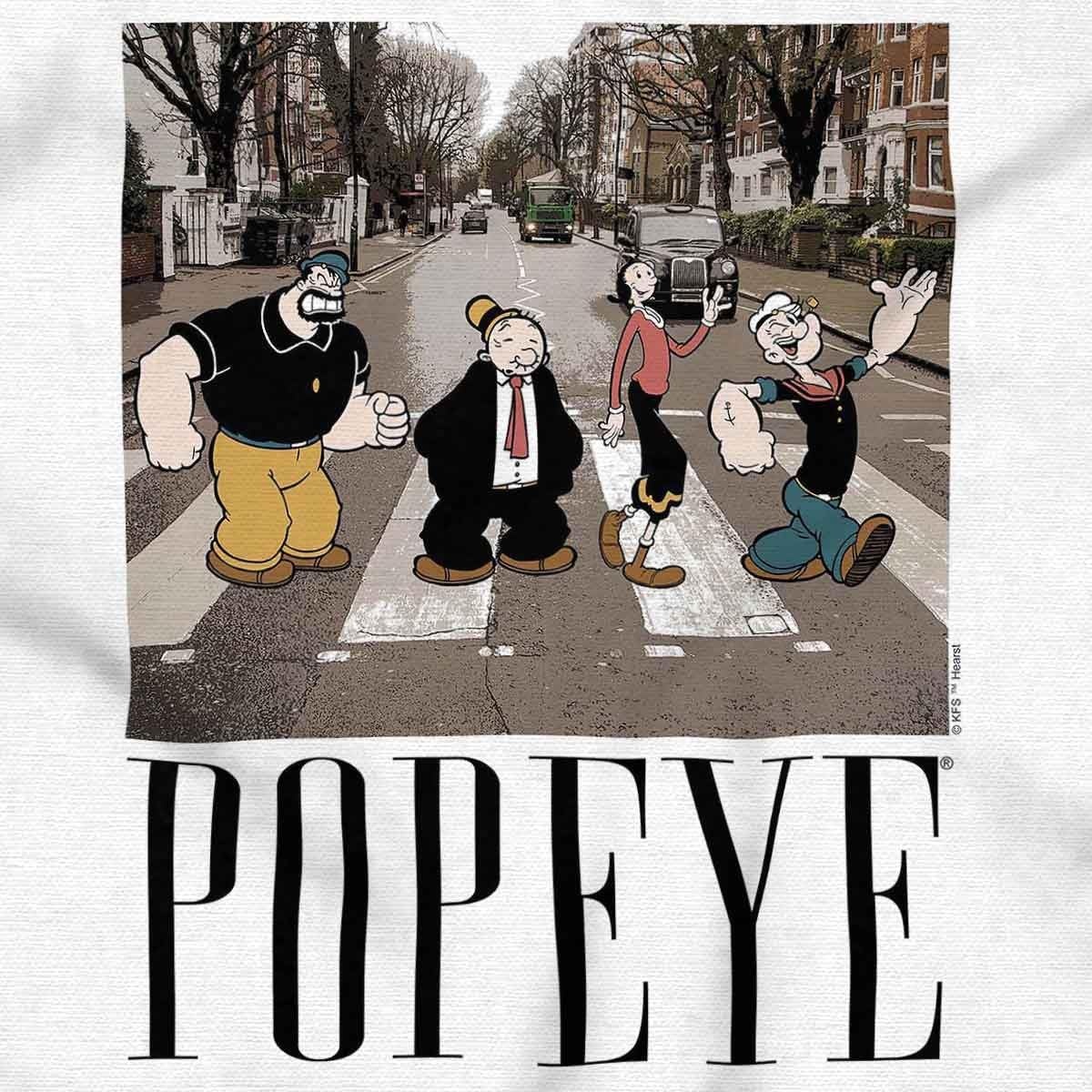 image:imagePopeye Crosswalk Music Album Cover Graphic T Shirt Men or WomenWhite
