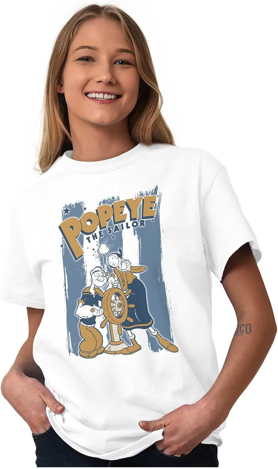 image:imagePopeye The Sailor Man Loves Olive OYL Graphic T Shirt Men or WomenWhite