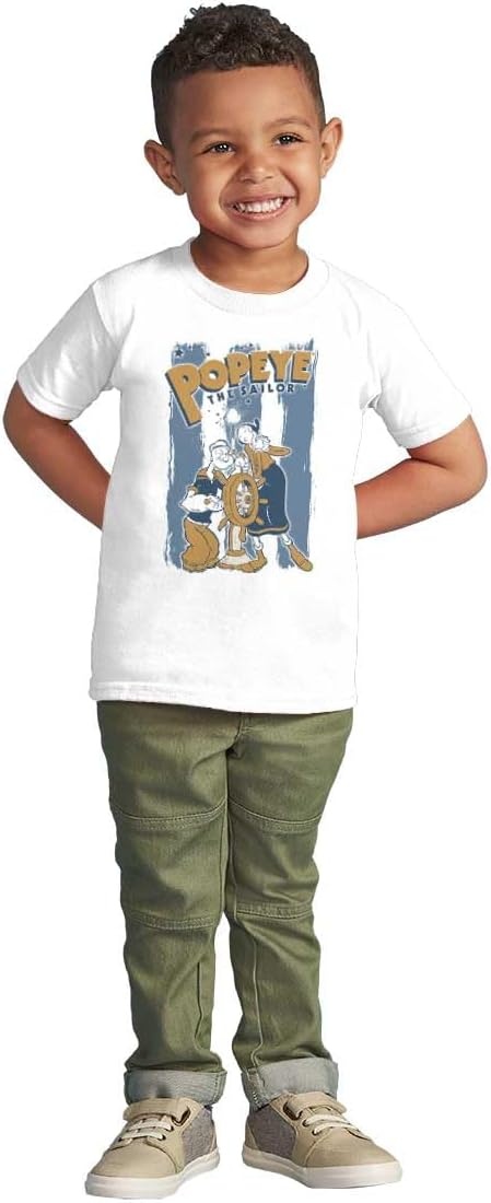 image:imagePopeye The Sailor Man Loves Olive OYL Toddler Baby Graphic T ShirtWhite