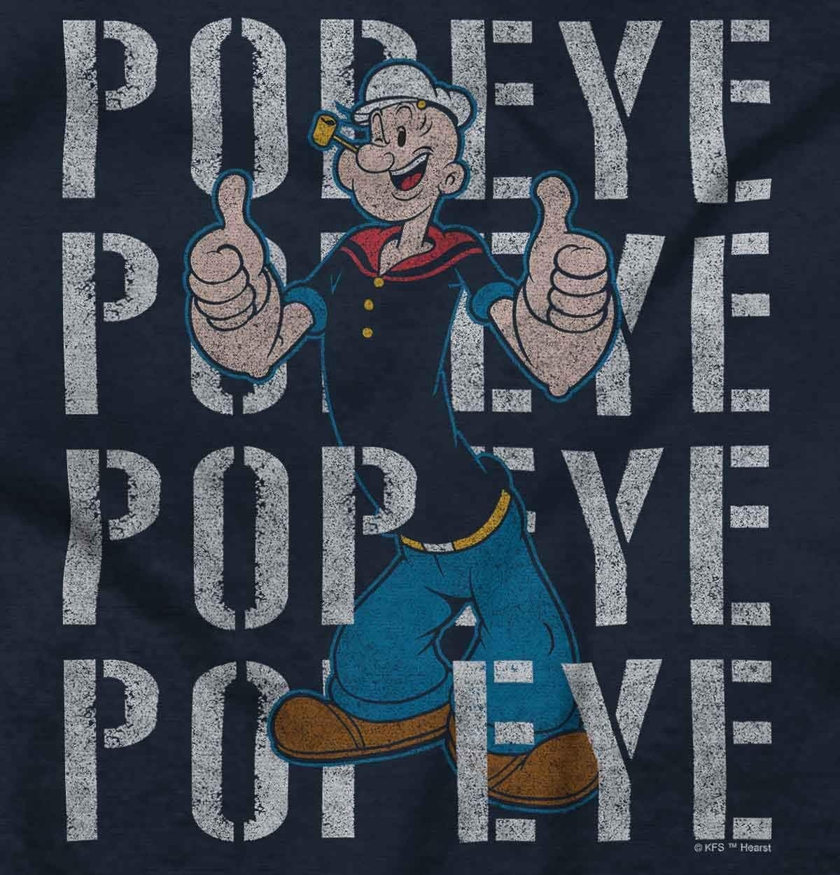 image:imagePopeye The Sailor Man On Repeat Retro Toddler Boy Girl T ShirtNavy