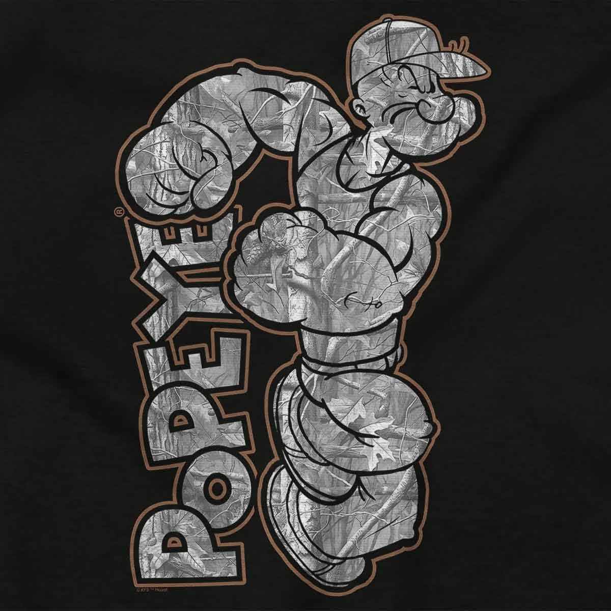 image:imagePopeye Urban Stick and Leaf Camouflage Gym Baby Romper Boys or GirlsBlack Camo Popeye