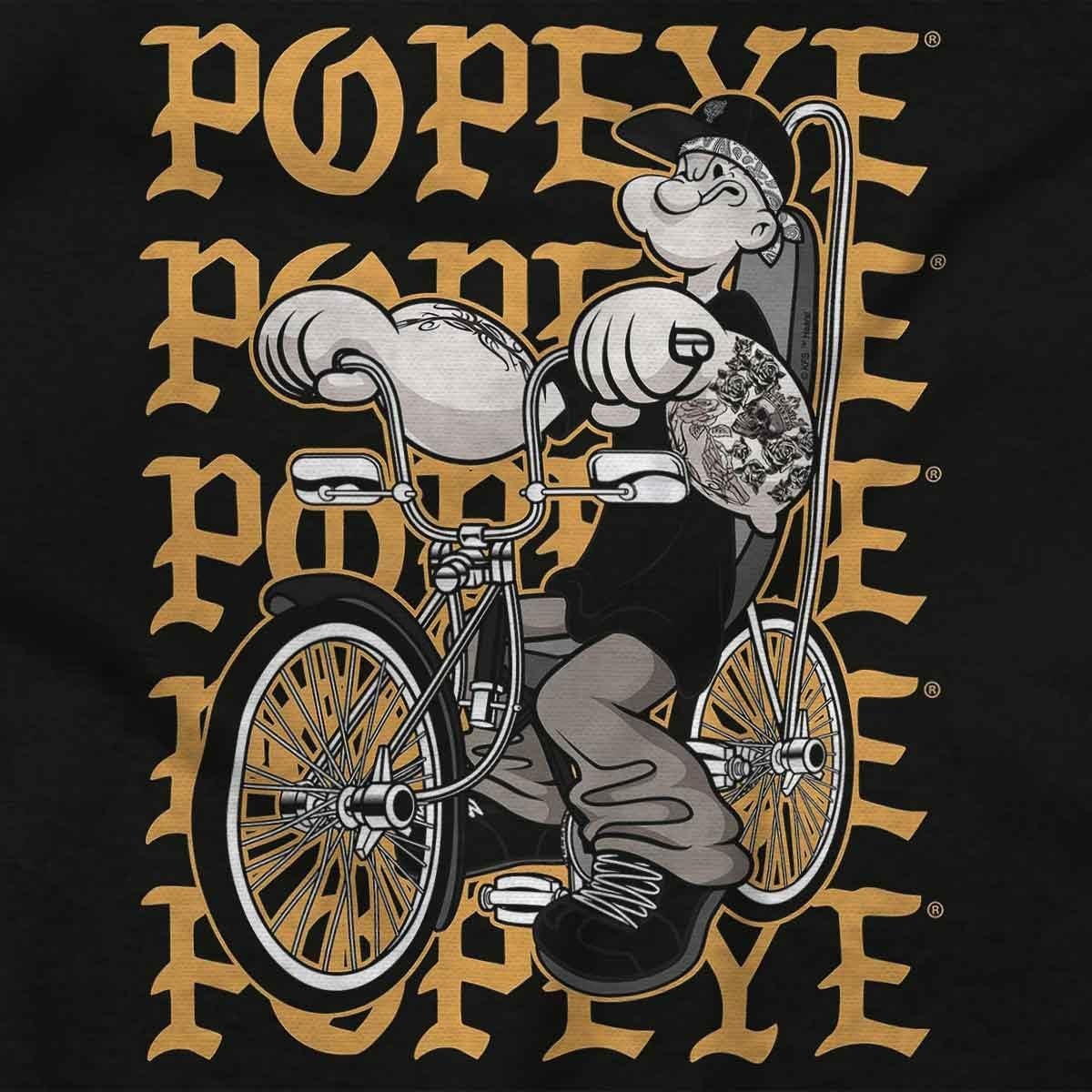 image:imagePopeye and Friends Urban Cholo LA West Coast Baby Romper Boys or GirlsBlack Urban Biker