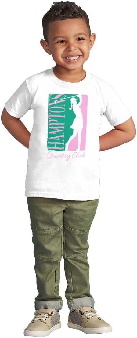 image:imagePreppy Hamptons Country Golf Club Toddler Baby Graphic T ShirtWhite