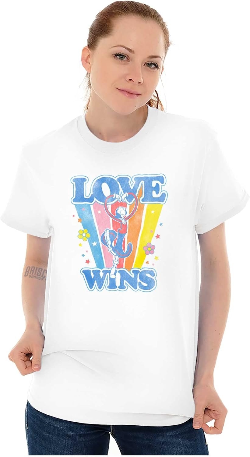 image:imageRetro Popeye Olives Love Wins Womens Graphic T Shirt TeesWhite