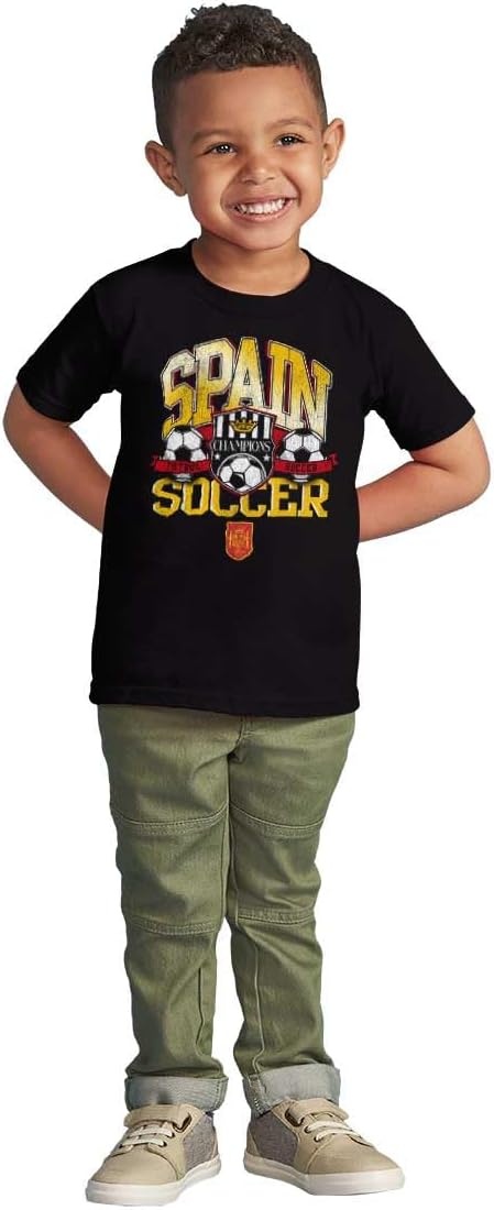 image:imageSpain Soccer Champion Futbol Team Toddler Baby Graphic T ShirtBlack