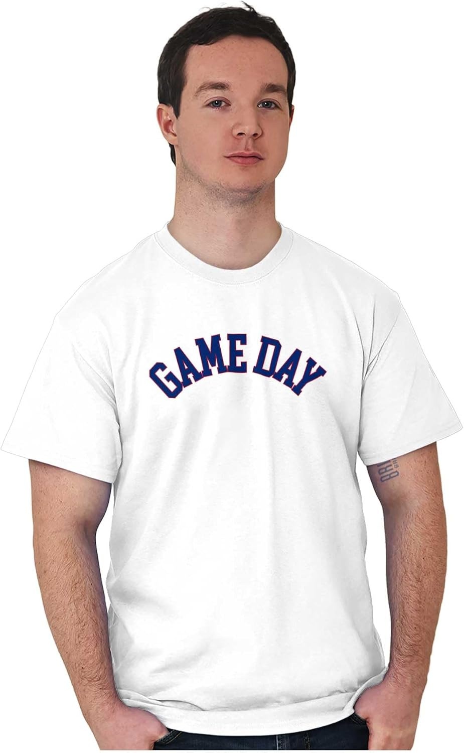 image:imageVarsity Game Day Sports Athlete Fan Graphic T Shirt Men or WomenWhite