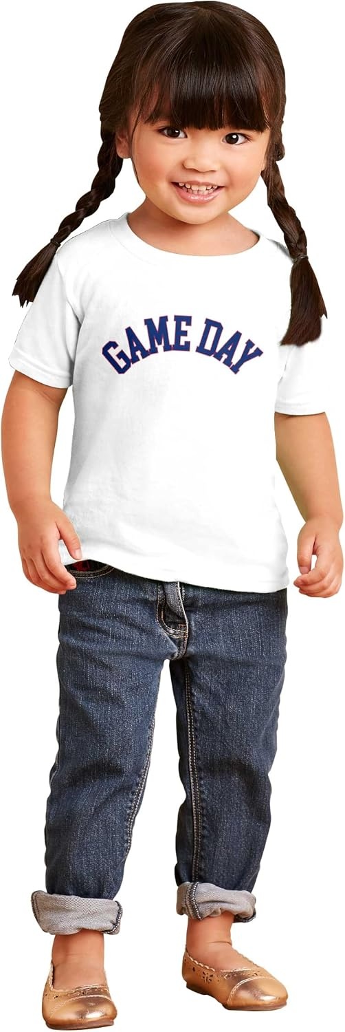 image:imageVarsity Game Day Sports Athlete Fan Toddler Baby Graphic T ShirtWhite