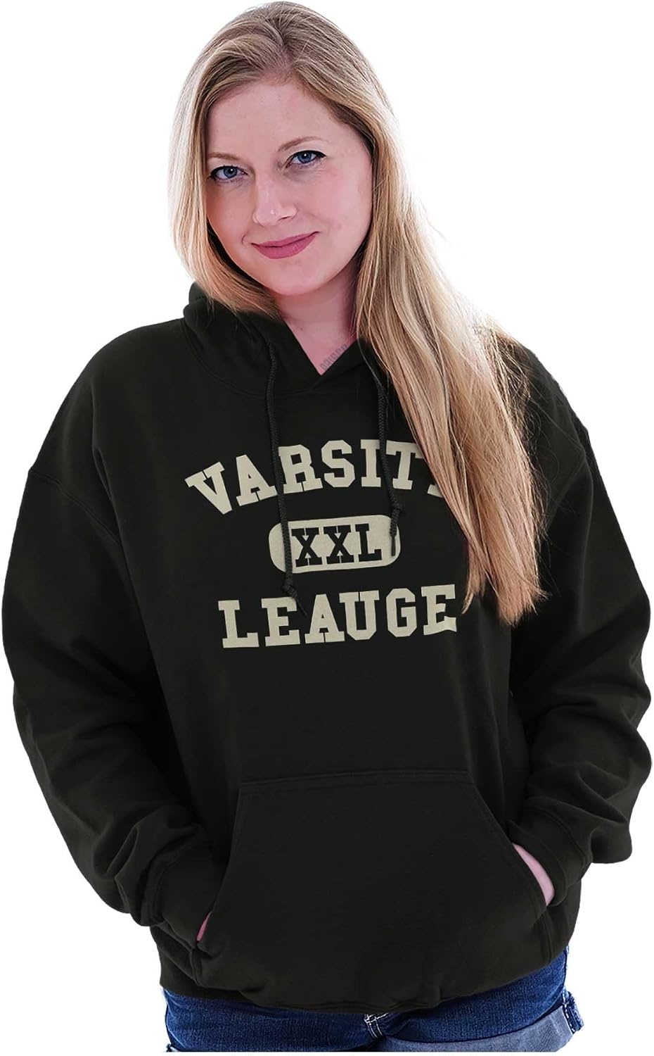 image:imageVarsity League Sports Athlete Fan Hoodie Sweatshirt Women MenBlack
