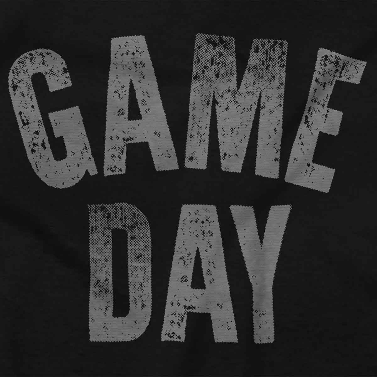 image:imageVintage Distressed Sports Game Day Womens Slim Fit Graphic TeeBlack