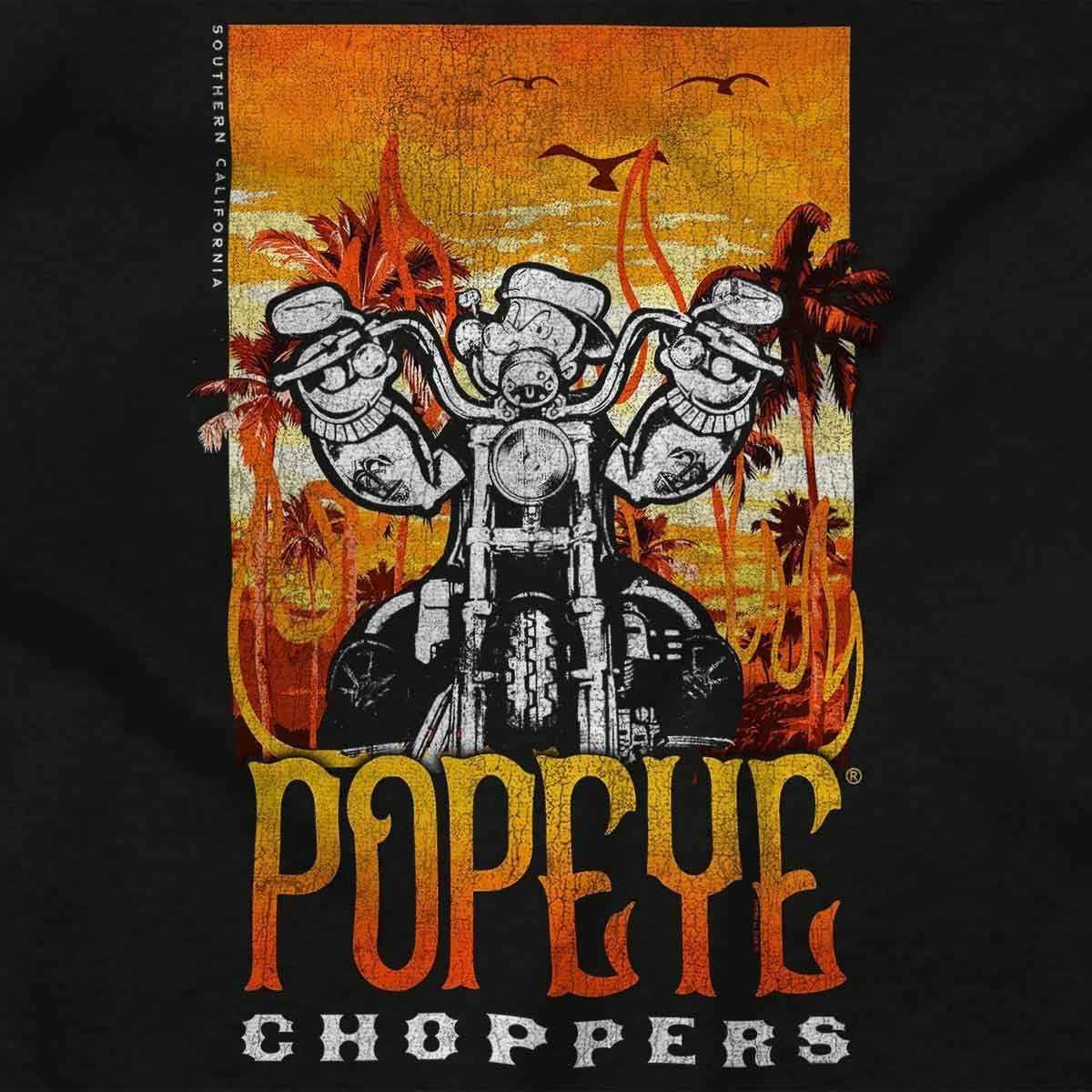 image:imageVintage Popeye Biker Classic Choppers Baby Romper Boys or GirlsBlack Popeye Choppers