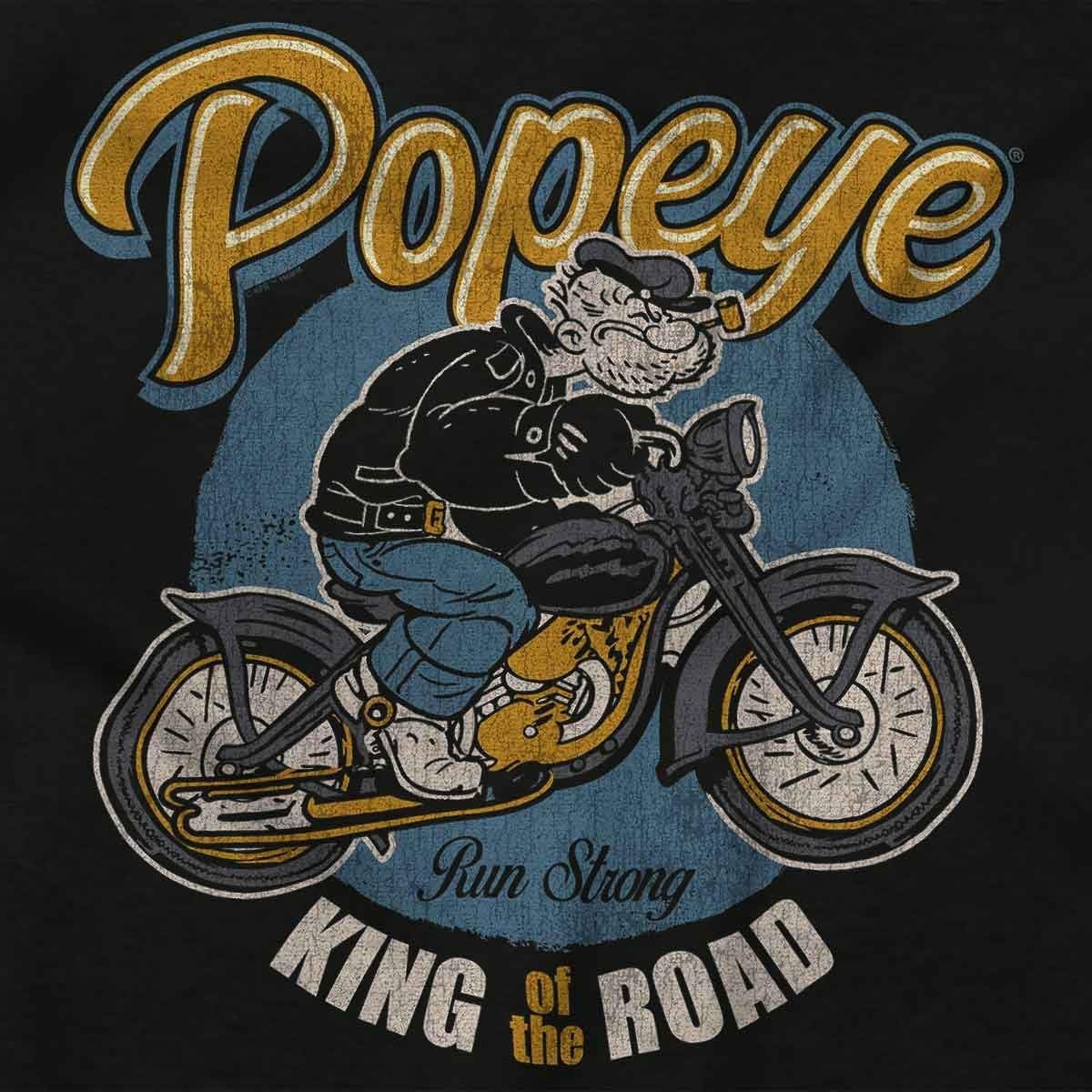 image:imageVintage Popeye Classic Motorcyle Biker Baby Romper Boys or GirlsBlack King of the Road