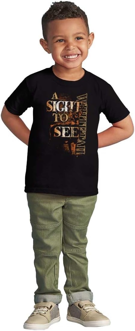 image:imageWhitetail Deer Hunter A Sight to See Toddler Baby Graphic T ShirtBlack