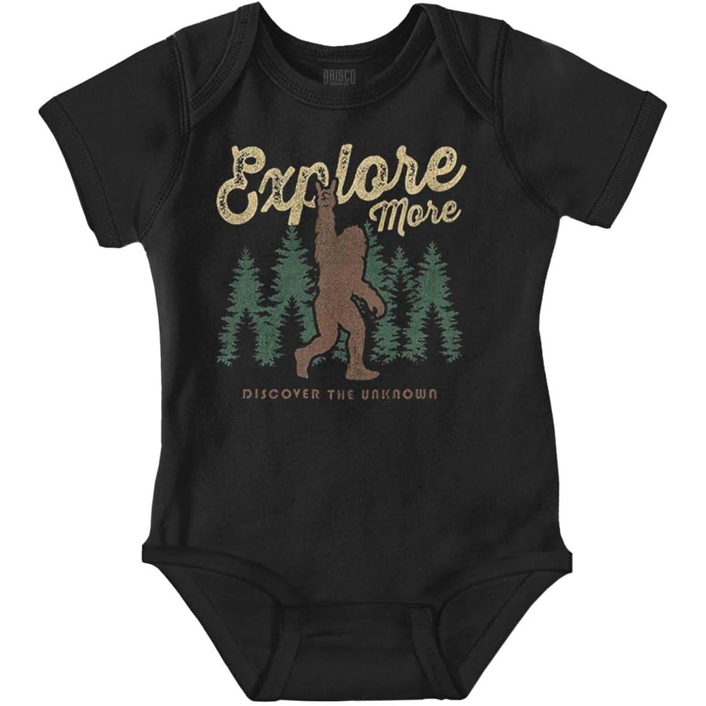image:imageBigfoot Explore More Nature Outdoors Baby Romper Boys or GirlsBlack