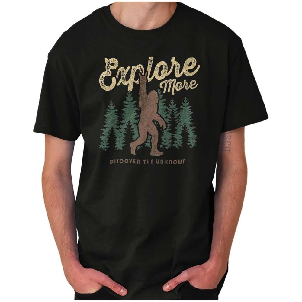 image:imageBigfoot Explore More Nature Outdoors Graphic T Shirt Men or WomenBlack