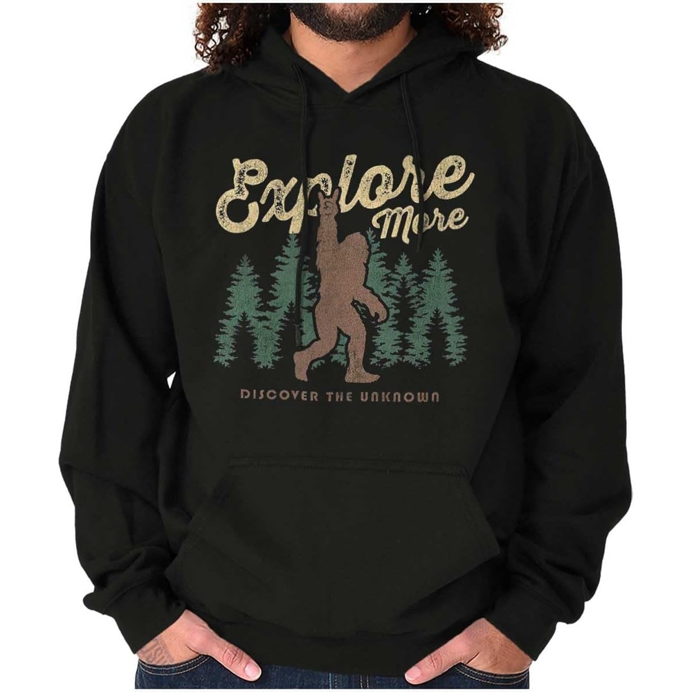 image:imageBigfoot Explore More Nature Outdoors Hoodie Sweatshirt Women MenBlack