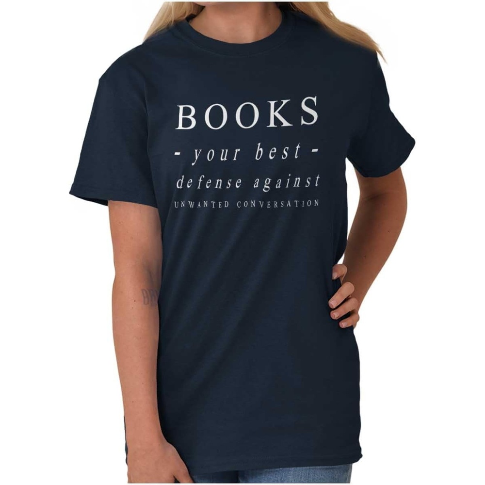 image:imageBooks Defense Against Conversation Graphic T Shirt Men or WomenNavy