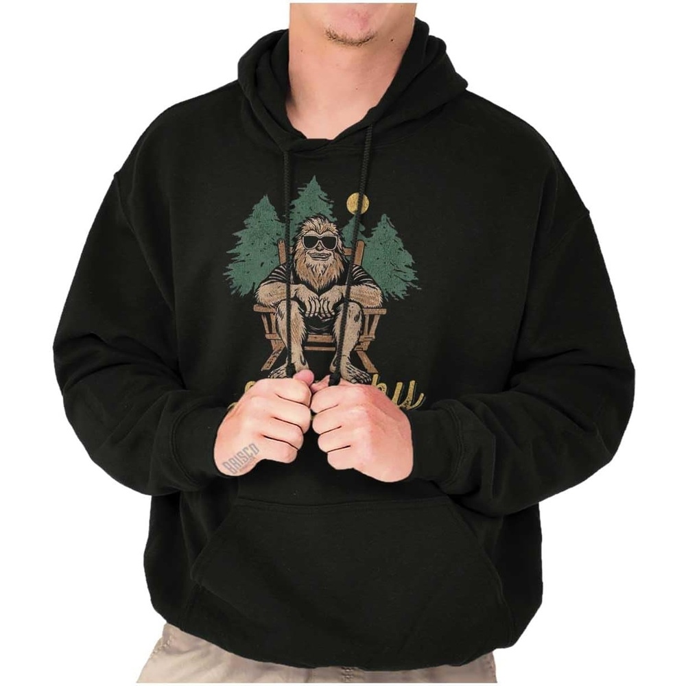 image:imageBrisco Brands Funny Bigfoot Keep It Squatchy Hoodie Sweatshirt Women MenBlack