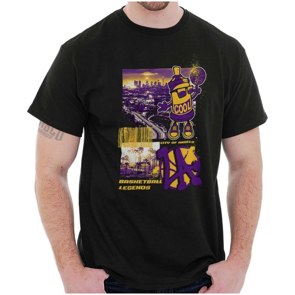 image:imageBrisco Brands Los Angeles Basketball Legends Graphic T Shirt Men or WomenBlack