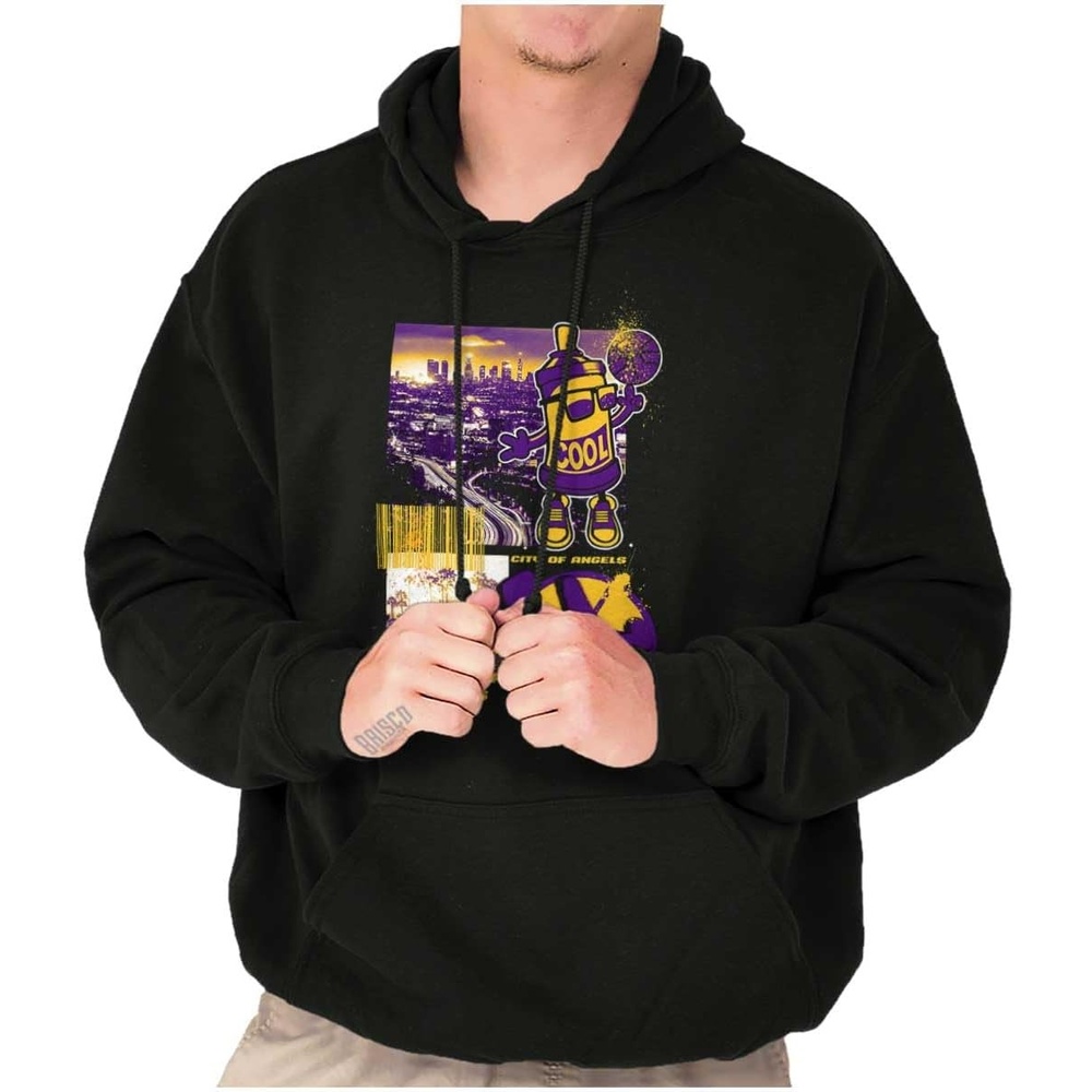 image:imageBrisco Brands Los Angeles Basketball Legends Hoodie Sweatshirt Women MenBlack