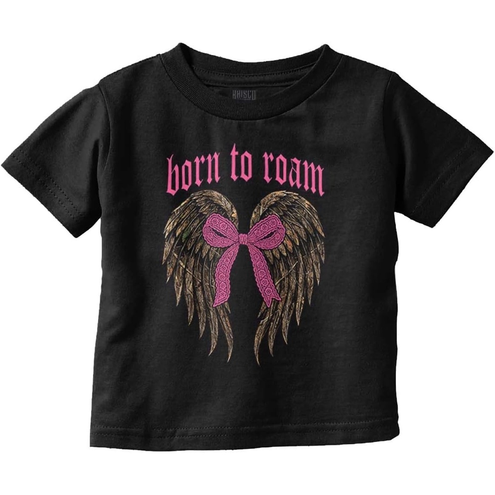 image:imageCute Girly Hunter Camouflage Bows Toddler Baby Girl T ShirtBlack  Born to Roam