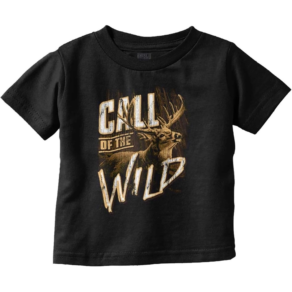 image:imageDeer Buck Hunter Call of the Wild Toddler Baby Graphic T ShirtBlack