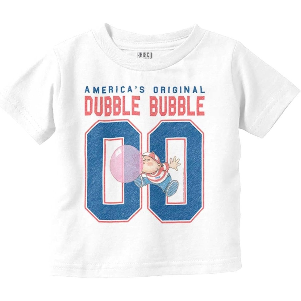 image:imageDubble Bubble Baseball Number Jersey Toddler Baby Graphic T ShirtWhite America 00