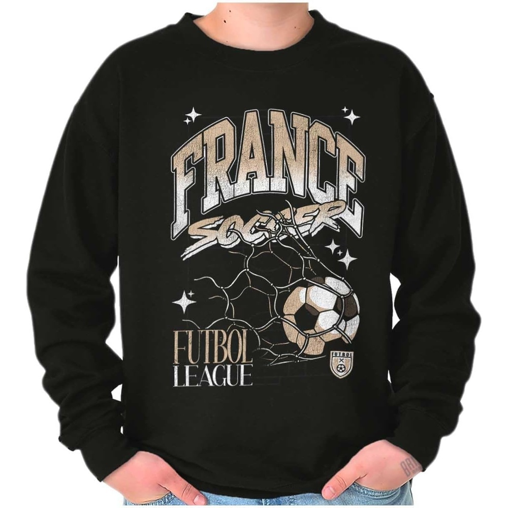image:imageFrance Futbol League Soccer Goal Sweatshirt for Men or WomenBlack