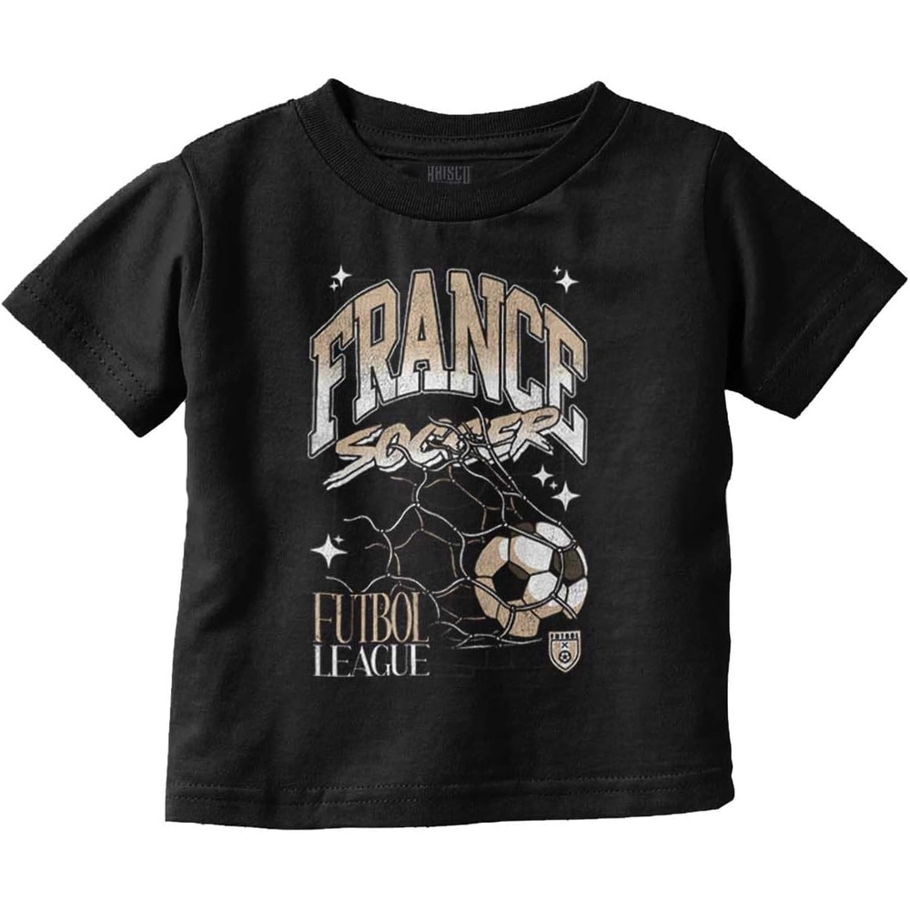 image:imageFrance Futbol League Soccer Goal Toddler Baby Graphic T ShirtBlack