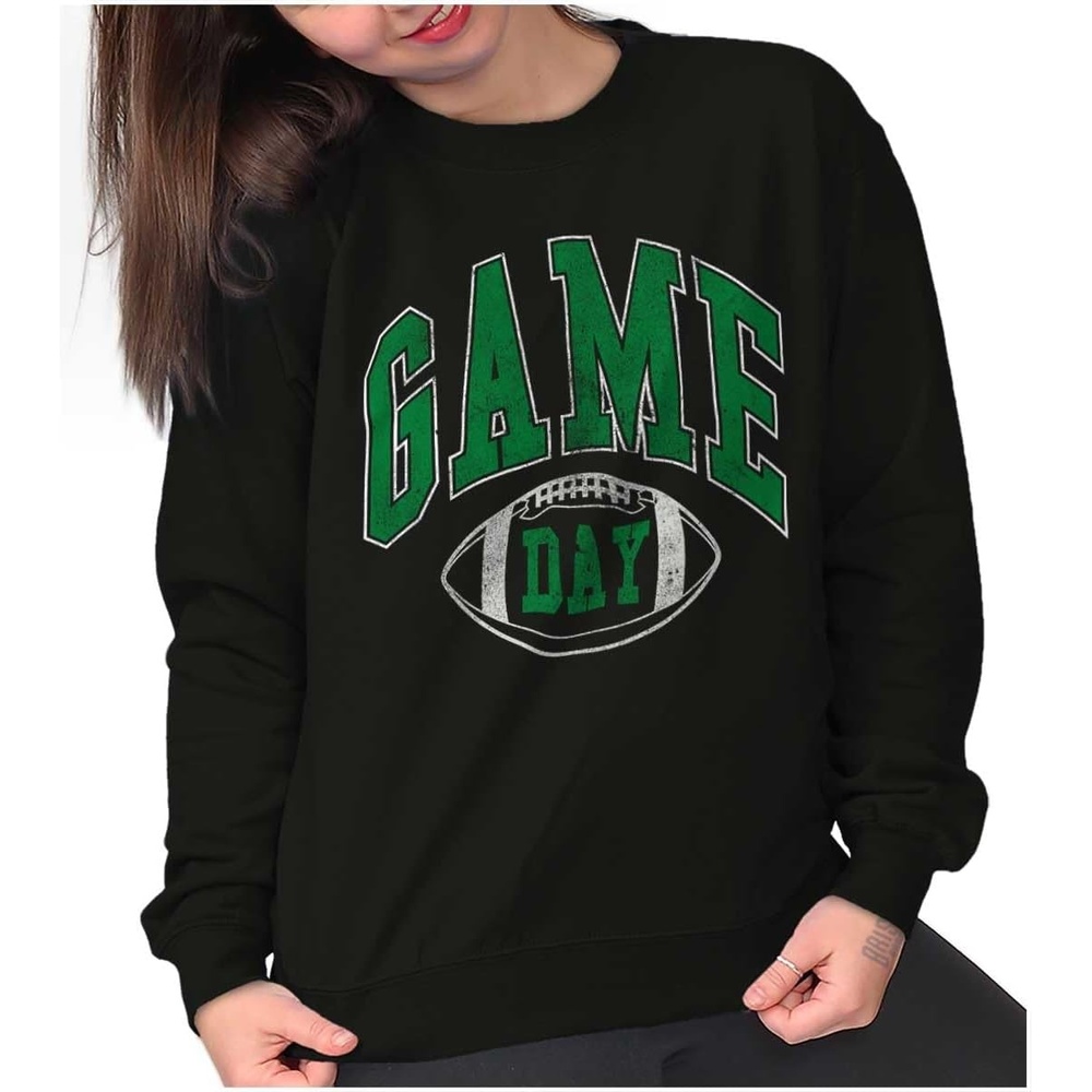 image:imageGame Day Football Tailgate Sports Fan Women Crewneck SweatshirtBlack
