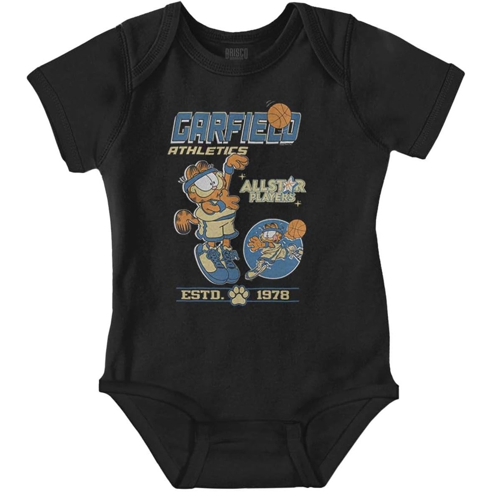 image:imageGarifled Athletic Basketball All Star Baby Romper Boys or GirlsBlack