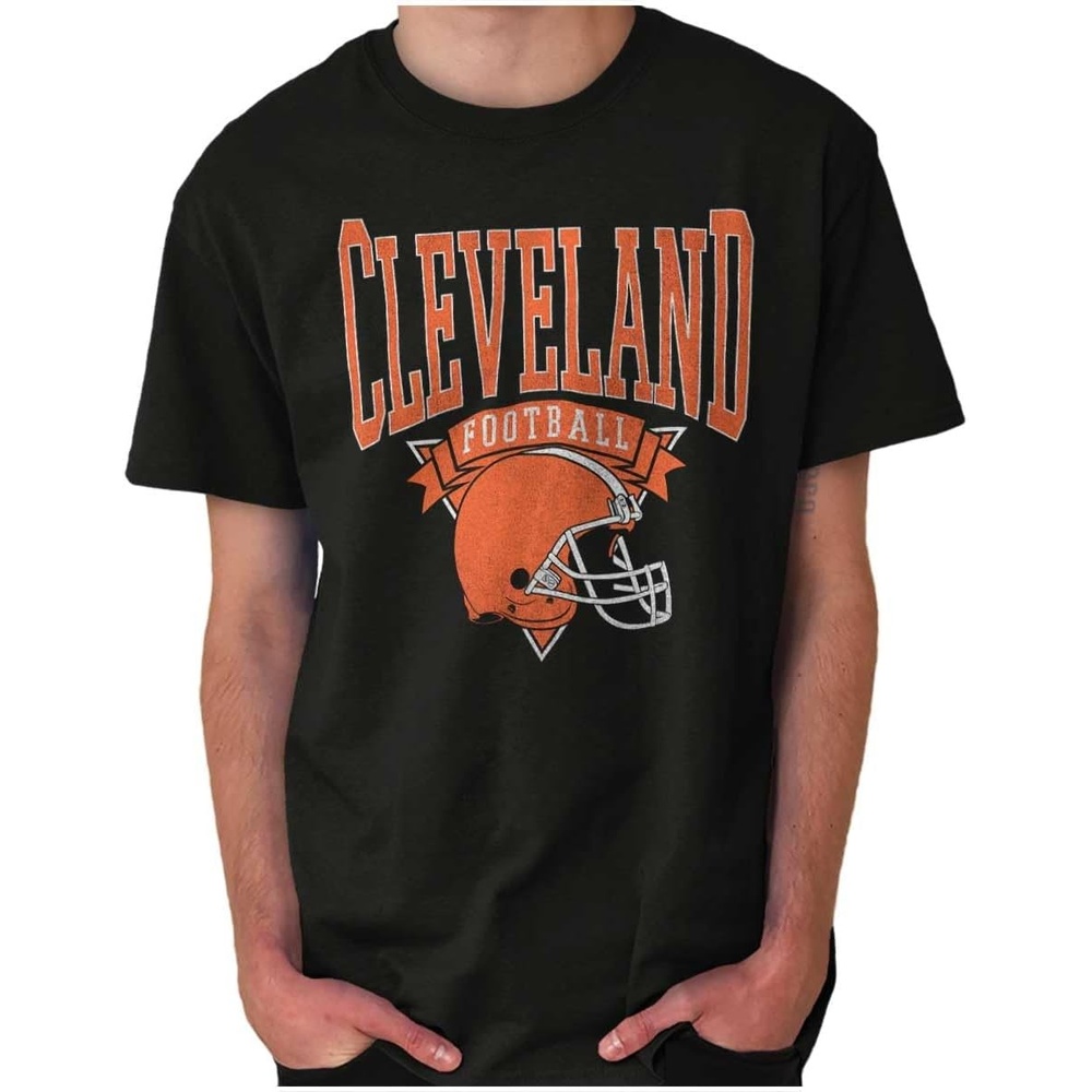 image:imageHometown Football Team Fan Helmet Graphic T Shirt Men or WomenBlack  Cleveland