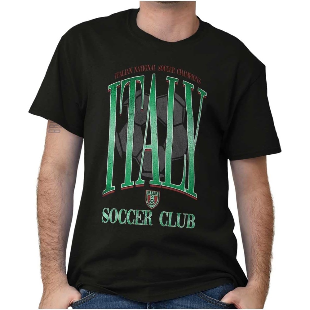 image:imageItaly National Soccer Club Futbol Graphic T Shirt Men or WomenBlack