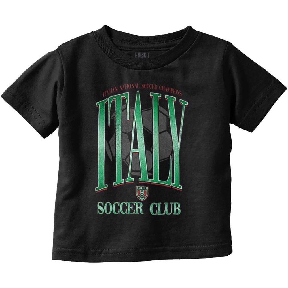 image:imageItaly National Soccer Club Futbol Toddler Baby Graphic T ShirtBlack