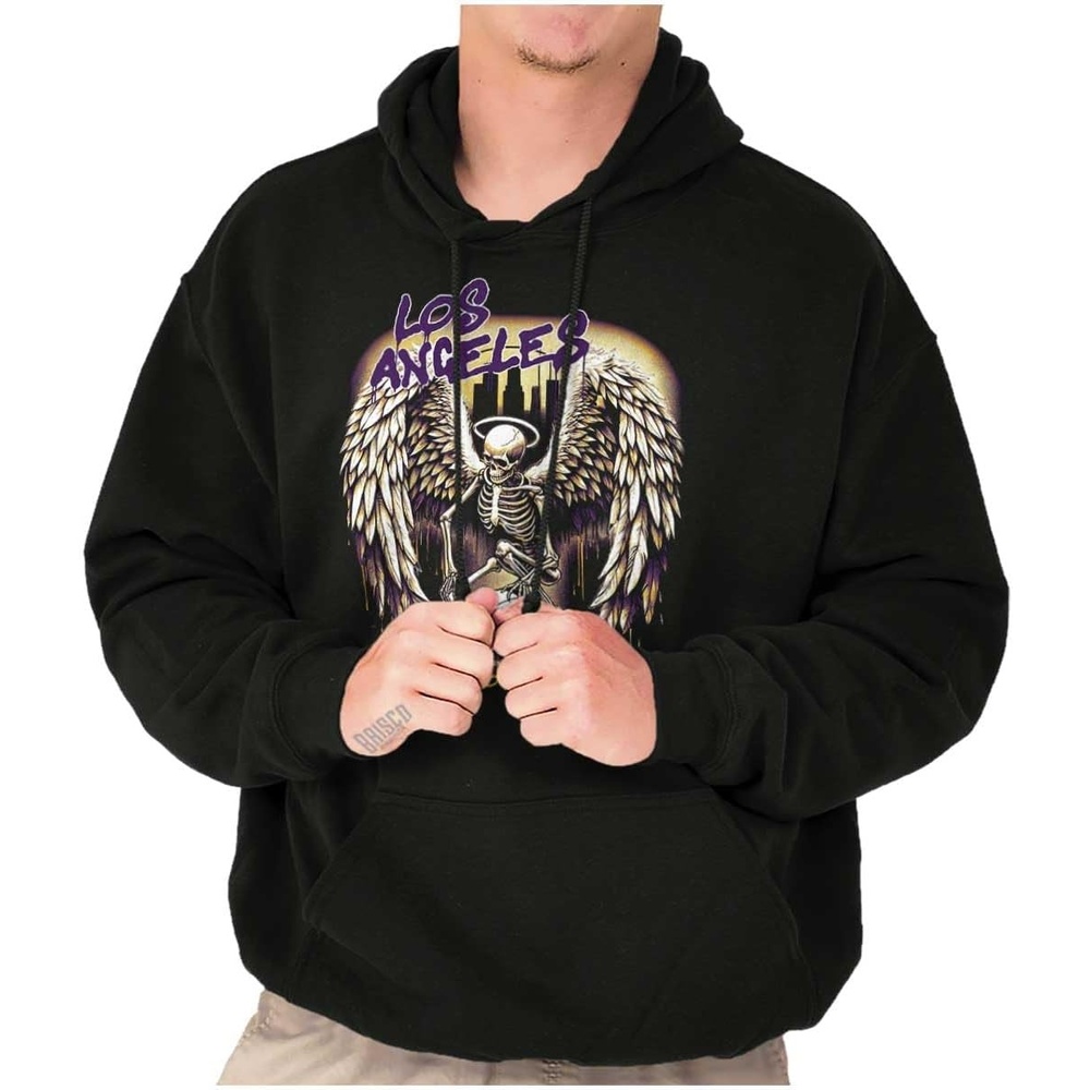 image:imageLos Angeles Skeleton Basketball Player Hoodie Sweatshirt Women MenBlack  Angel Drip