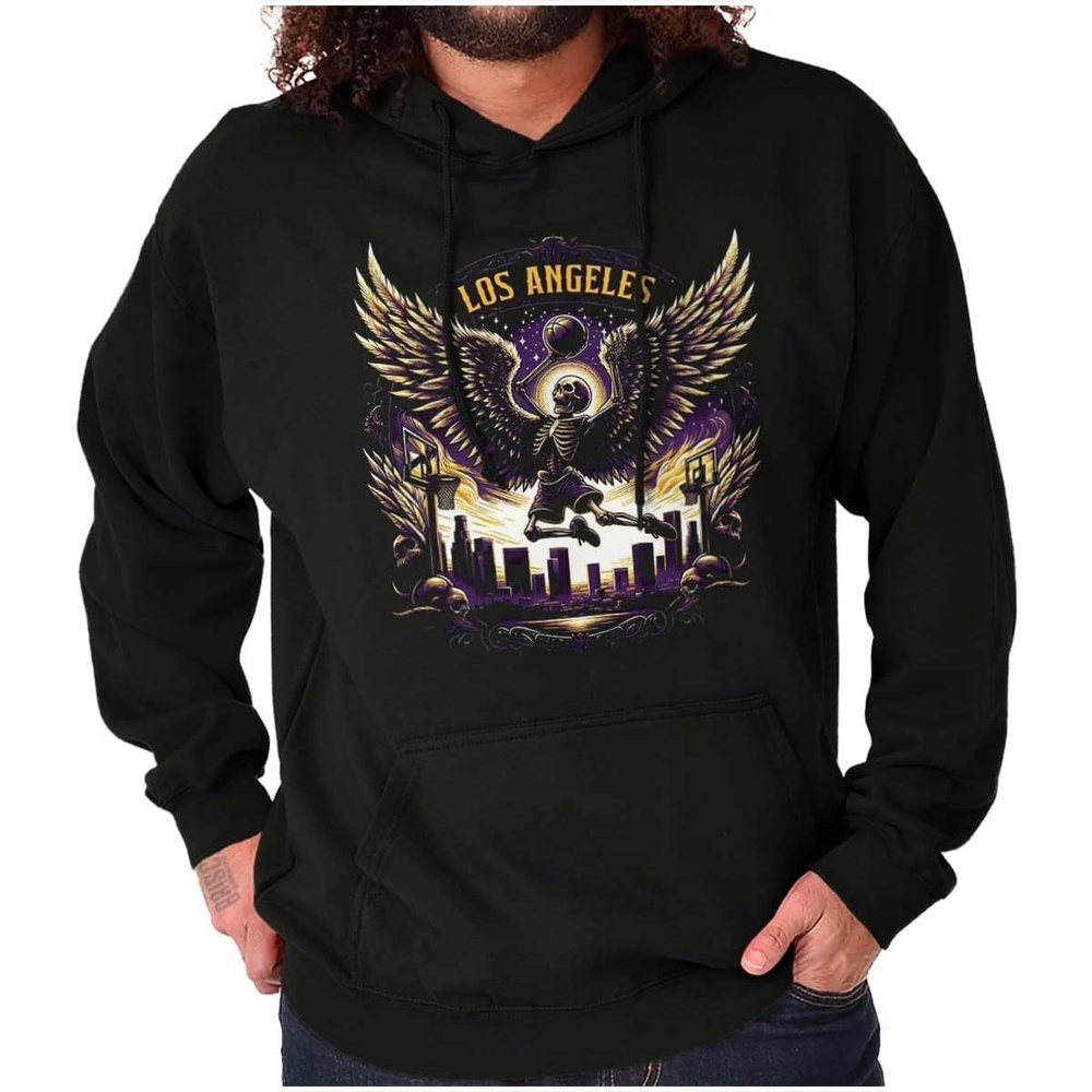 image:imageLos Angeles Skeleton Basketball Player Hoodie Sweatshirt Women MenBlack  Slam Dunk