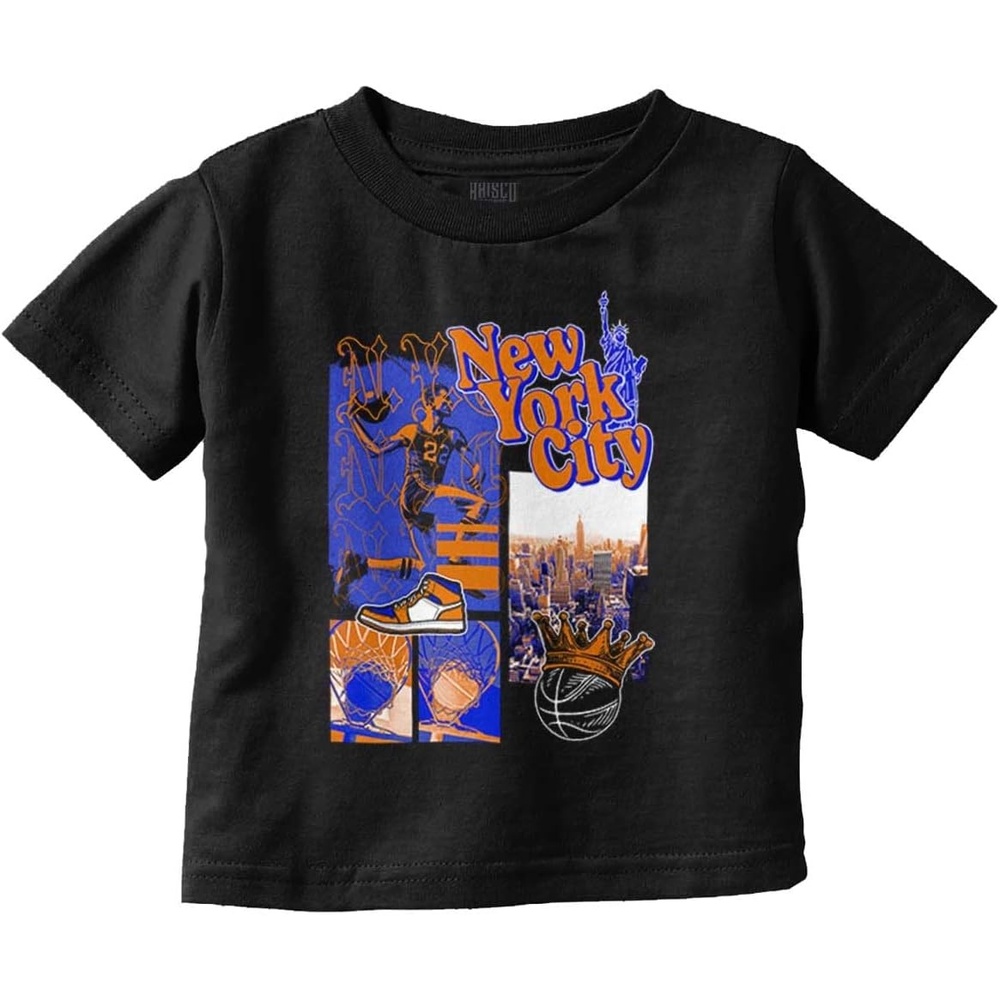image:imageNew York Basketball Game NYC Graffiti Toddler Baby Graphic T ShirtBlack