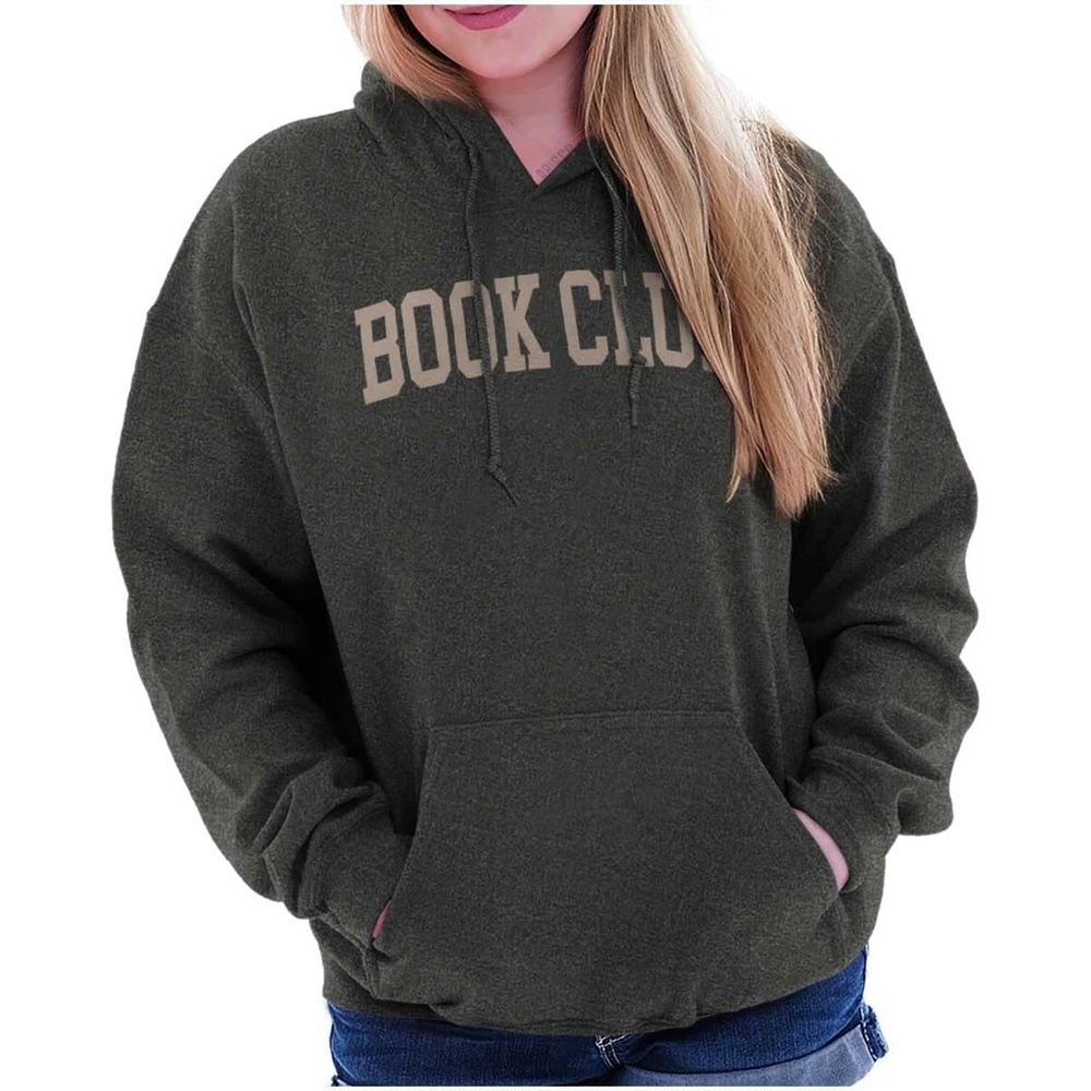 image:imagePreppy Collegiate Library Book Club Hoodie Sweatshirt Women MenBlack