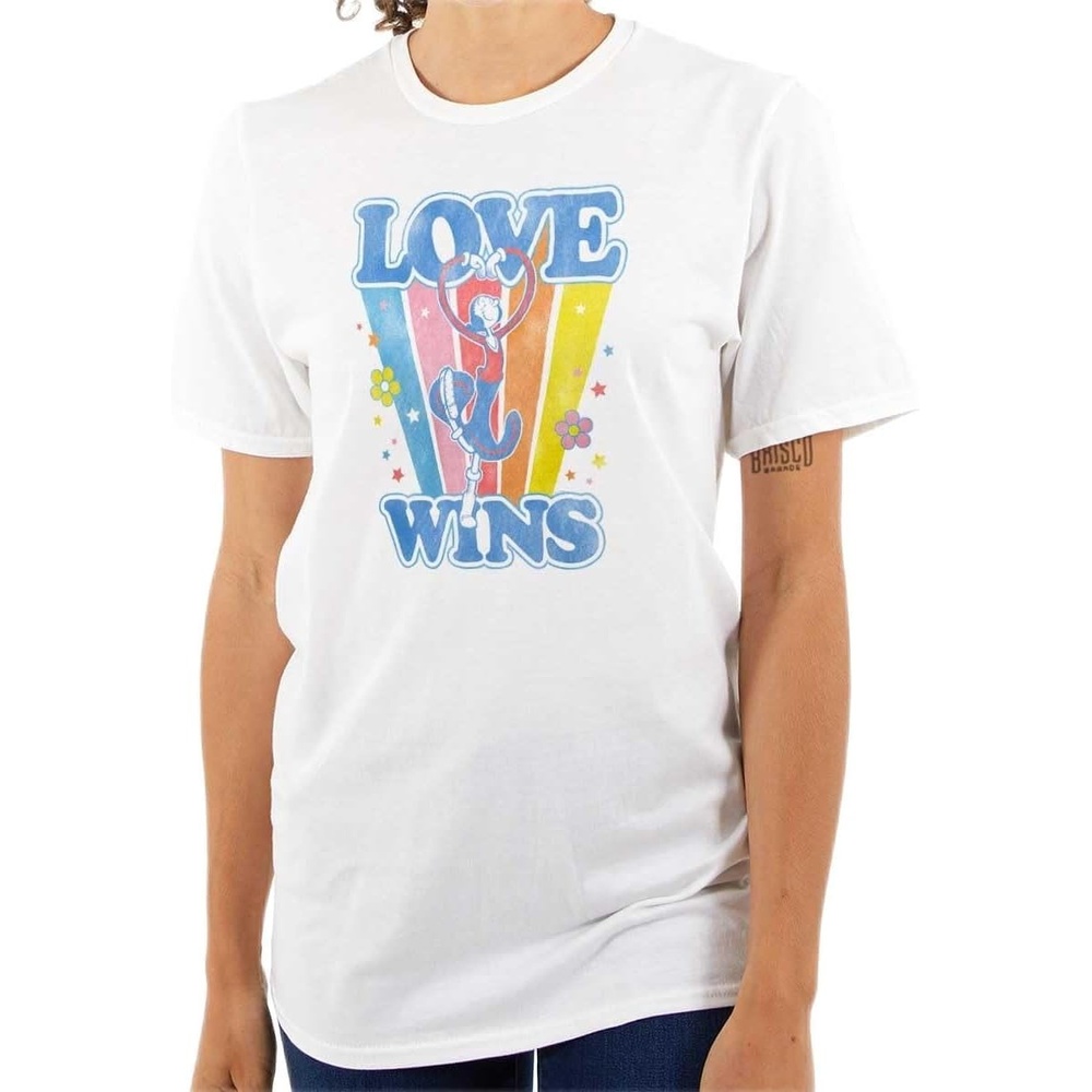 image:imageRetro Popeye Olives Love Wins Womens Graphic T Shirt TeesWhite